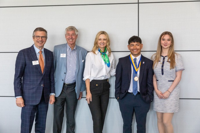 Group of people in ballroom