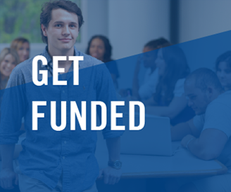 Image of smiling student with the graphic